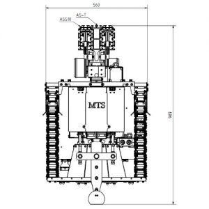 MTS Stangenleuchtenhänger Hoist Theater Zeichnung 2