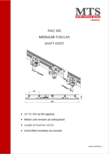 Rohrwellenzug Tubular Shaft Hoist RWZ