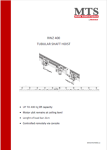Rohrwellenzug Tubular Shaft Hoist RWZ